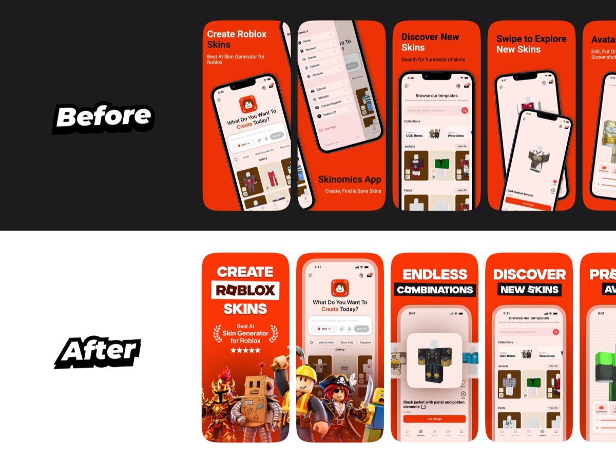 App Store screenshots designed by Teodora Dobre (@designerants)