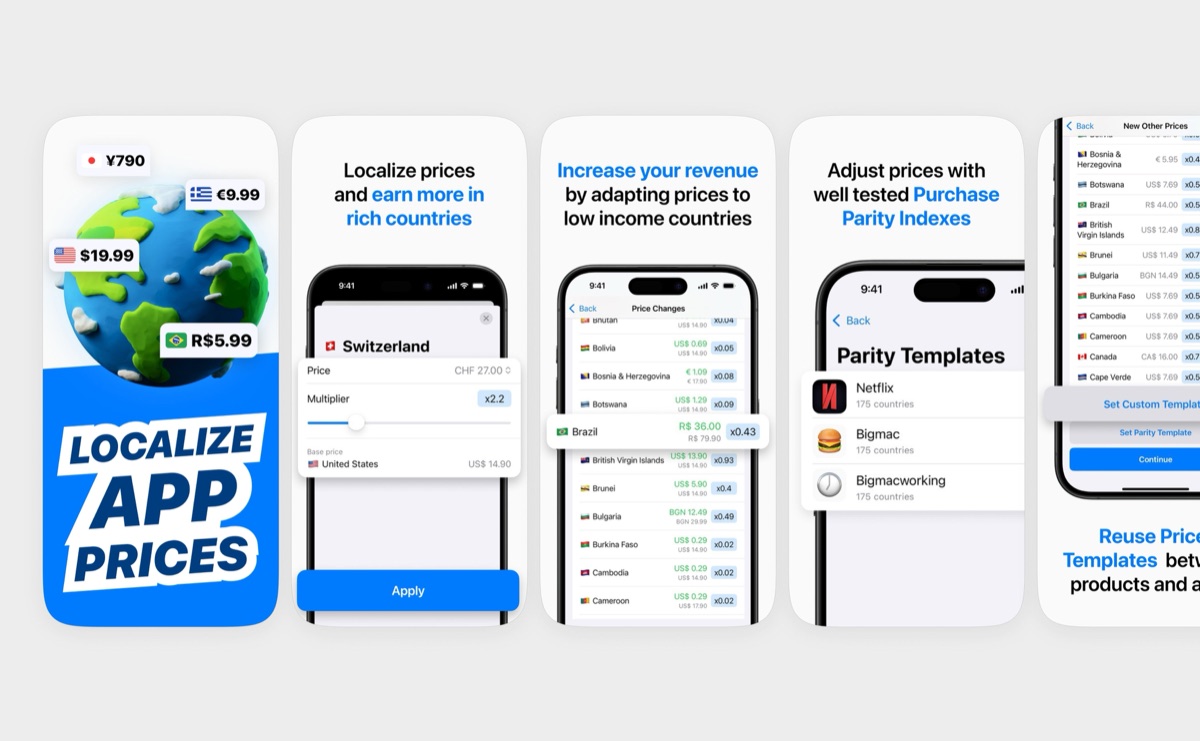 App Store screenshots designed by Teodora Dobre (@designerants)