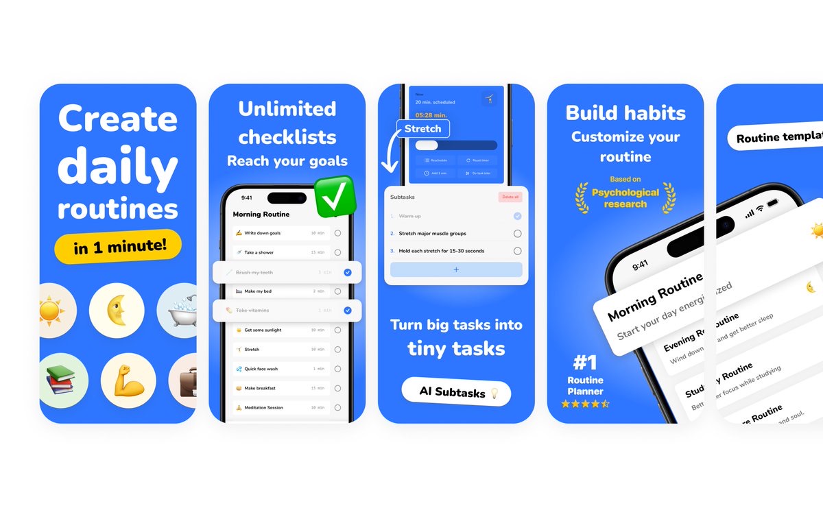 App Store screenshots designed by Teodora Dobre (@designerants)